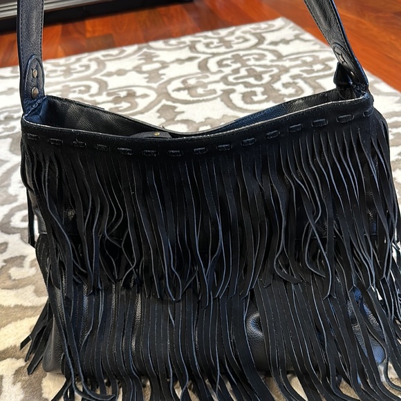 Camila Alves MUXO Handbags - Camila Alves fringe leather and suede shoulder bag great condition MUXO